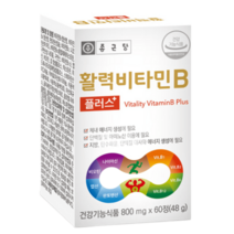 종근당 활력 비타민B 플러스 60정 1박스 2개월분