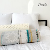 [하비라텍스] 하비 천연라텍스 바디필로우(스트라이프), 커버색상:로지핑크