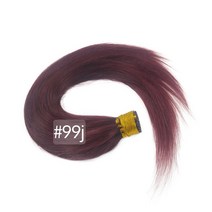 프리티레이디 인모 100% 실리콘 16인치 반팩 105가닥 브릿지 옴브레 헤어 피스, #99j, 한피스(210가닥)