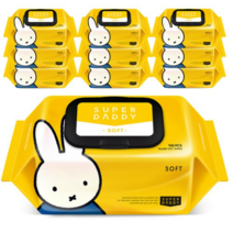 슈퍼대디 미피 소프트 유아물티슈 캡형, 2세트, 10팩