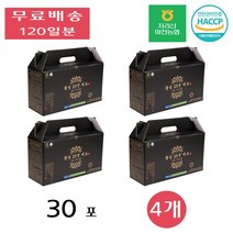 지리산마천농협 황실 25전 대보 기력보강 건강 선물 세트 효능 70ml x 30포 4개, 120포