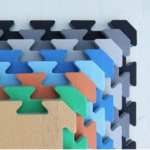 소리안나매트) 20T 운동매트/스포츠/태권도/헬스장 매트, 병정무늬 블랙/진그레이