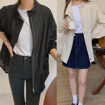 린넨 캐주얼 점퍼 여성 야상 자켓 집업 데일리룩