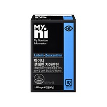 마이니 루테인 지아잔틴 1000mg 60캡슐 식약청인정 장용성 아스타잔틴 오메가3 복합 빌베리 결명자 epa dha 비타민e 항반 마리골드 눈영양제 식약처인증, 1000mgx1세트