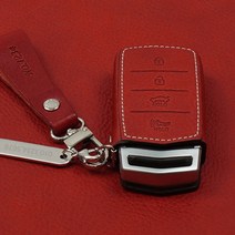 리츠S 제네시스 G80 가죽 키홀더 스마트 키케이스 제네시스 G70 G80 EQ900 G90, 리츠S G-01 레드-추가안함