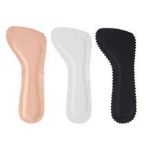 접착식 충격흡수 미끄럼방지 쿠션 안창패드 한쌍, 블랙(한쌍)