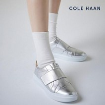 콜한 실버 여성 스니커즈