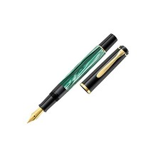 일본발송 펠리칸 엘레강스 스타일 플룸 드 럭스 소버린인 M200 포인트 파인 누아르/버트, 黒, 黒