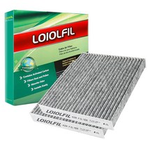 LOIOLFIL CF12157 캐빈 에어 필터 교체 캠리 RAV4 코롤라 RX350 프리우스 C-HR ES350 아발론 CX-9 ES300h RX450h 2팩