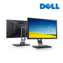 Dell 24인치 P2411H 16:9 LED RGB DVI 틸트 피벗 높낮이 좌우 사무용 중고 모니터, B급 액정 흰멍