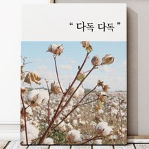 유홍아트 다독다독 글귀액자 감성 심플 인테리어액자 6호(41x32cm) (5678413), 프레임액자(흰색)