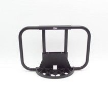 Trigo-합금 바이크 S-백 브래킷 Brompton 접이식 자전거 프론트 캐리어 프레임 숄더 백팩 배스킷 부품 브롬, 16 RX 19X28cm Black
