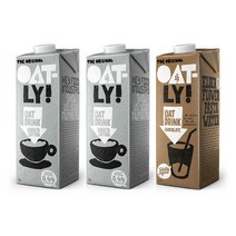 오틀리 오트 드링크 바리스타에디션 1L 2+1 혼합세트 3개입, 바리스타에디션1L (2개)+초콜릿맛1L (1개)