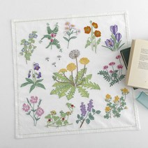 프랑스자수 꽃 [운화공방] 호비라호비레 자수DIY 재료 KT-KF1209 봄의 야생화