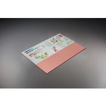 뉴씨플레인 종이문화 컬러용지 칼라용지 8절 120g10매21.살구색-, 26.밤색
