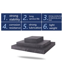 고순도 탄소 흑연 시트 100 × 2mm 전극 플레이트 양극 패널 몰드 2 개 DIY 사용, 한개옵션0
