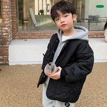 앨리홈 후드깔깔누빔패딩점퍼