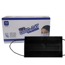 참조은산업 국산 비말차단 일회용 덴탈 마스크 MB필터 화이트 블랙 대형 50매, 50매입