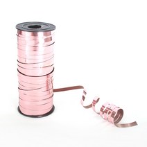 굿벌룬 컬링리본 헬륨풍선에 매다는 리본 파티효과 파티풍선 헬륨풍선효과, 1개, 17.은박로즈골드