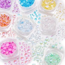 몽글 형광 네일 스톤 10종 택1, no.10 퍼플AB