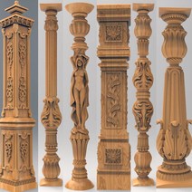 CNC조각기 공작기계 목재CNC가공 6pcs 3D STL 모델 난간 동자 CNC 라우터 조각사 갈망 Artcam "3D 프, 한개옵션0