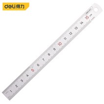 공업용 저울 Deli Tools 15/20/30/40cm Stainless Steel Straight Ruler High Precision Multiple Specification, [01] 150mm