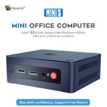 미니피씨 스틱pc 미니pc Beelink-미니 S PC 윈도우 11 인텔 11th 셀러론 N5095 8GB DDR4 128GB/256GB SSD, 07 16GB DDR4 1TB SSD_03 EU
