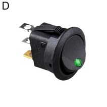 1PC ON/OFF 20A 12V DC 라운드 로커 도트 고양이 눈 스위치 방수 토글 캡 Luminescence 미니 빛 LED P8H1, 04 green