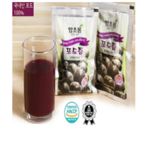 함초롬 순수 100% 천연 과일즙[100ml]포도즙 50팩, 100ml, 150개