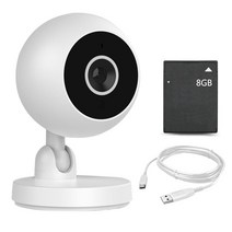 스마트폰cctv 와이파이cctv 보안 홈 카메라 1080p 와이파이 스마트 실내 Nanny IP 캠 야간 투시경 2 웨이 A, 01 with 8G memory card