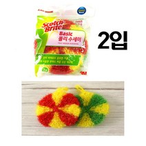 3M 베이직 폴리 수세미(2매입), 수량, 개당수량