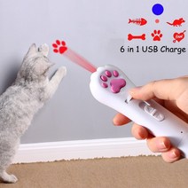 6 in 1 usb 애완 동물 led 1 mw 레이저 고양이 레이저 변환 패턴 충전식 장난감 대화 형 밝은 애니메이션 포인터 라이트 펜 장난감