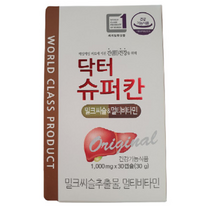 닥터 슈퍼칸 밀크씨슬 멀티 비타민 간편 간 건강 기능 항산화 에너지 세포 보호 피로 피곤 개선 도움 밀크시슬 실리마린 추출물 비타민 B C E 함유 직장인 성인 남성 여성 추천, 3개, 30캡슐