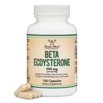 더블우드 베타 엑디스테론 Beta Ecdysterone 1회 서빙 500mg 120캡슐, 1개, 120정