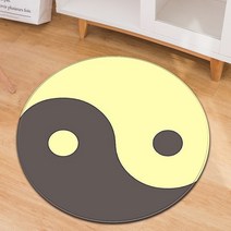 태극권 불교 라운드 카펫 거실 침실 yingyang 기도 링 러그 레스토랑 바닥 매트 소파 블랙 소프트 tapete