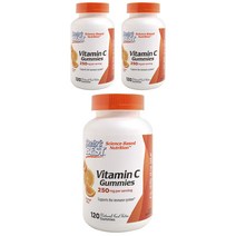 닥터스베스트 비타민 C 250mg 오렌지 블리스 구미 비건, 120개입, 3개
