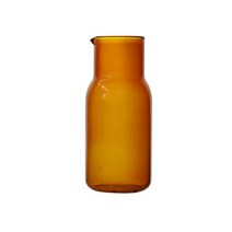 도자기그릇 일본 카페 접시 수입 인테리어 식기세트 법랑 명품 550ml 투명 캔디 컬러 유리 찻잔 세트 북유, 06 Only Amber Bottle