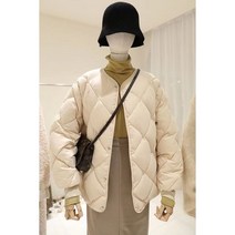 베이직퀼팅 단추 누빔 패딩 스윙자켓 경량 항아리 퀼팅 루즈핏 기본 베이지 블랙 브라운 또또 스냅 버튼 포켓 압축패딩