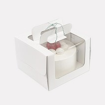 스노우 화이트 투명창 케이크박스 케익상자 1호, 50개