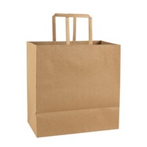 두껍고 튼튼한 자동 플랫 종이쇼핑백 종이가방, 200장, 미니C-DMINI(180*100*230)