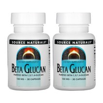 소스네츄럴 베타 글루칸 100mg 30캡슐 2통 인터루킨 식균 작용 소스내츄땡
