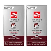 일리 네스프레소 호환 캡슐커피 인텐소 10개입, 5.7g, 20개