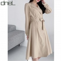 드넬 더블버튼카라원피스DWO21108A