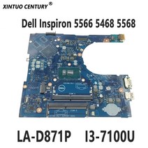 CN-0DMD9K Dell Inspiron 5566 5468 노트북 마더 보드 BAL60 LA-D871P SR2ZW I3-7100U DDR4 100%, 한개옵션0