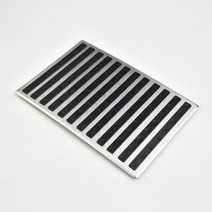 추위에서 지켜주는 유니버설 PVC 자동차 바닥 카펫 패드 발 뒤꿈치 매트 페달 패치 커버 23.5x16cm, 한개옵션0