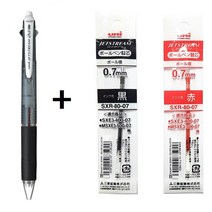 유니 제트스트림 멀티펜 2색볼펜&샤프 1개 + 리필심 2개, MSXE3-500-07 블랙(24) + 리필2개