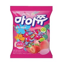 마이쮸 츄잉캔디 딸기 복숭아, 284g, 5개
