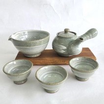 분청 옹기토 3인 다기세트