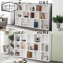 모건리빙 미유 3단 낮은 책장 모음, 06_미유 수납형 1200-3단 책장(그린삼나무)