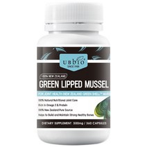 유비바이오 뉴질랜드 초록입홍합 초록홍합 그린머슬 500mg 360캡슐, 1개, 기본